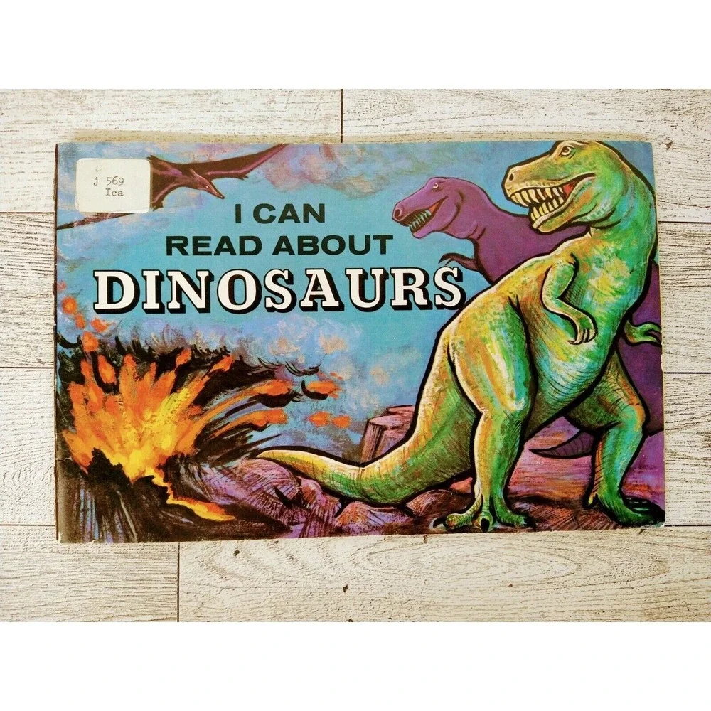 I Can Read About Dinosaurs 1972 Paperback John Howard Troll‎ Assoc retro science